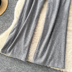 Elastic Waistline Sportswear Trousers