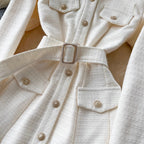 V-neck Mesh Patchwork Elegant Dress