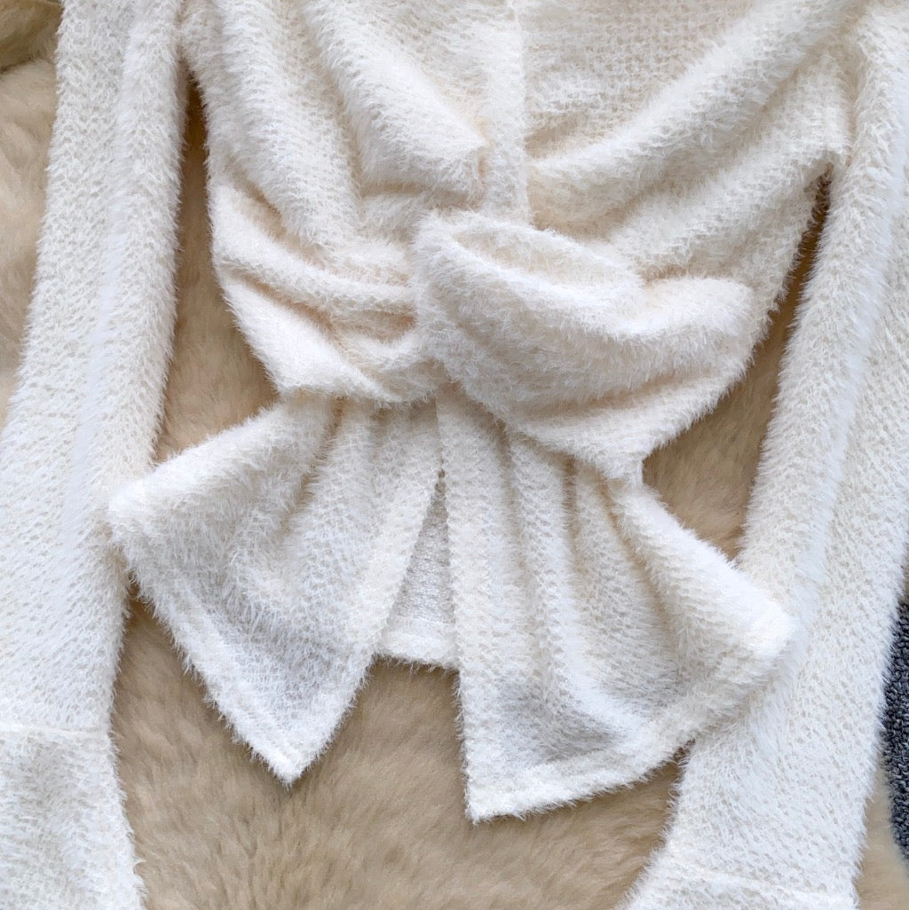 Vintage Knotted Slim-fit Knitwear