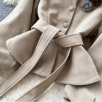 3D Floral Cardigan & Skirt 2Pcs