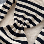 Chic Color-blocking Knit Dress