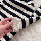 Chic Color-blocking Knit Dress