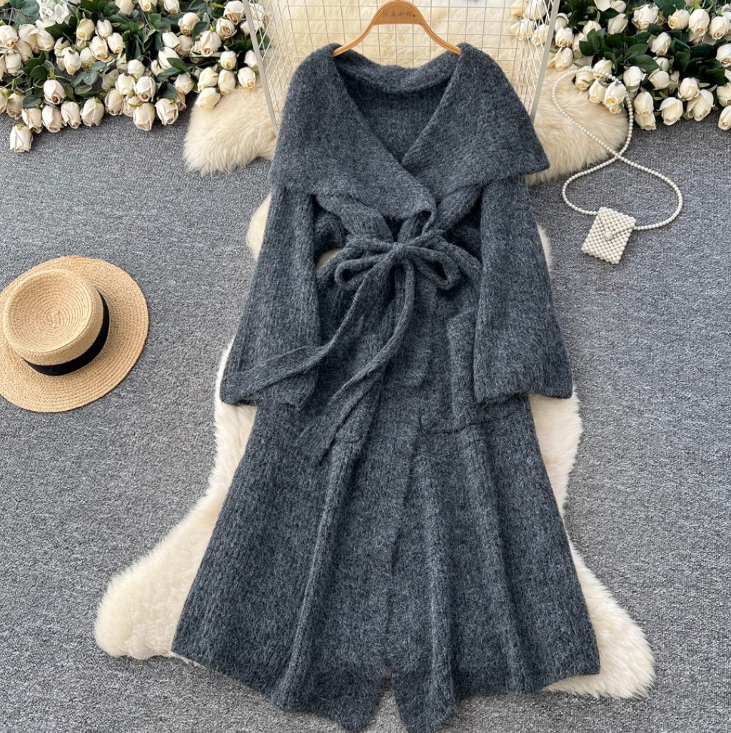 High-end Thermal Solid Color Cardigan