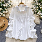 Beaded Knitted Vest & White Shirt