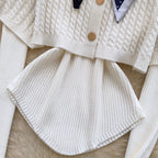 Twisted Cardigan & Sweater 2Pcs