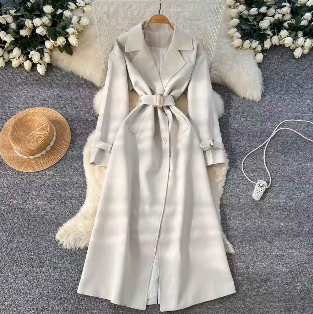 British Style Trench Coat with Belt