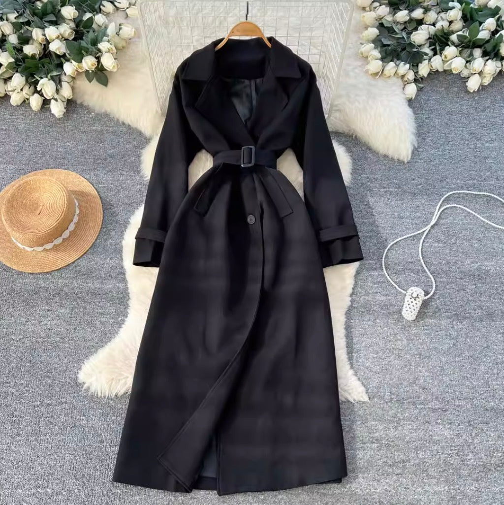 British Style Trench Coat with Belt