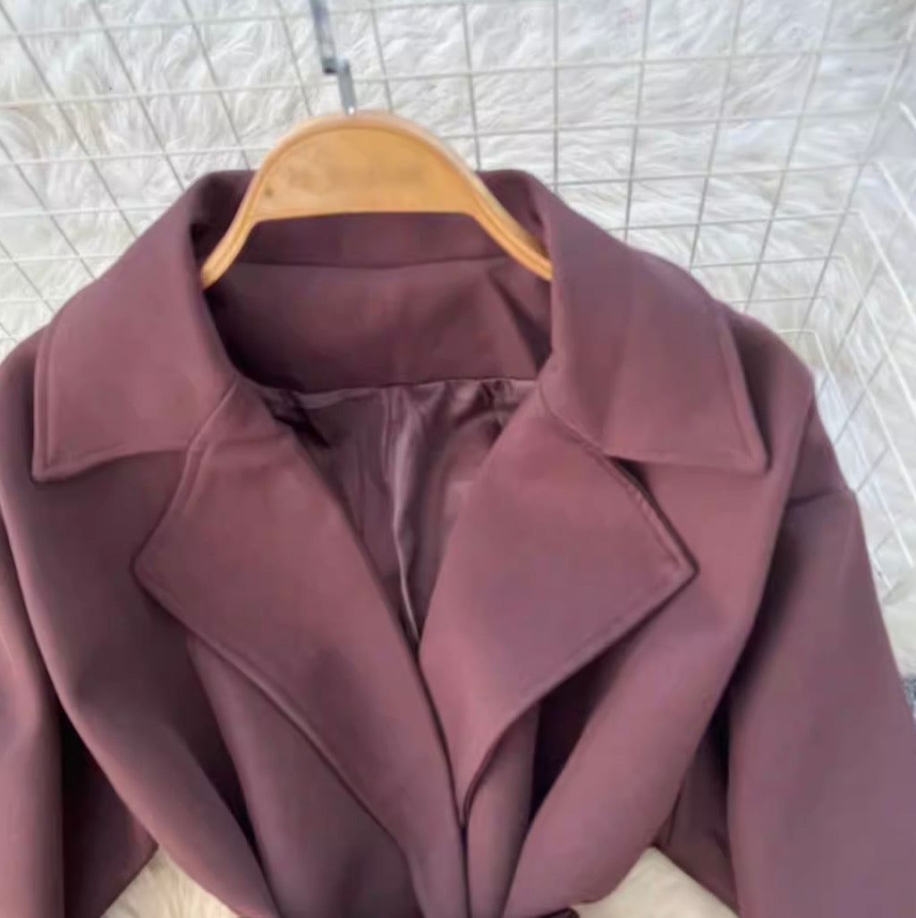 British Style Trench Coat with Belt