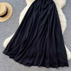 Elegant Patchwork Black Bustier Dress