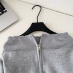 Off-shoulder Double Zipped Knitwear