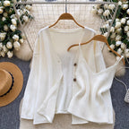 Camisole & Knitted Cardigan 2Pcs