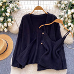 Camisole & Knitted Cardigan 2Pcs