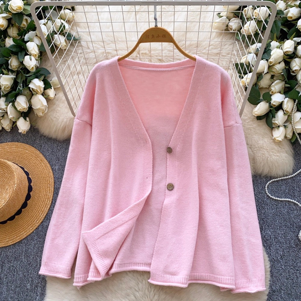 Camisole & Knitted Cardigan 2Pcs