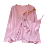 Camisole & Knitted Cardigan 2Pcs