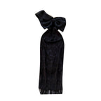 Bow-tie One Shoulder Black Dress