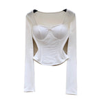 Sweetie Lace Patchwork Embroidered Shirt