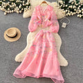 Fairy V-neck Shirt & Skirt Floral 2Pcs