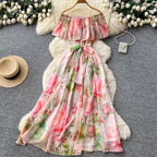 Fairy Off-shoulder Fairy Floral Dress
