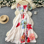 Fairy Off-shoulder Fairy Floral Dress
