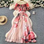 Fairy Off-shoulder Fairy Floral Dress