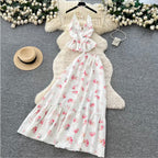 Sweetie Floral Halter Top & Skirt 2Pcs