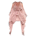 Niche Design Ruffled Pink Dress