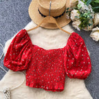 Vintage Floral Print Zipped Shirt