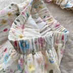 Floral Print Vest & Skirt 2Pcs
