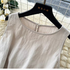 Casual Vest & Skirt Simple Design 2Pcs