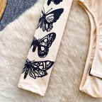 Sexy Butterfly Print V-neck Jumpsuit