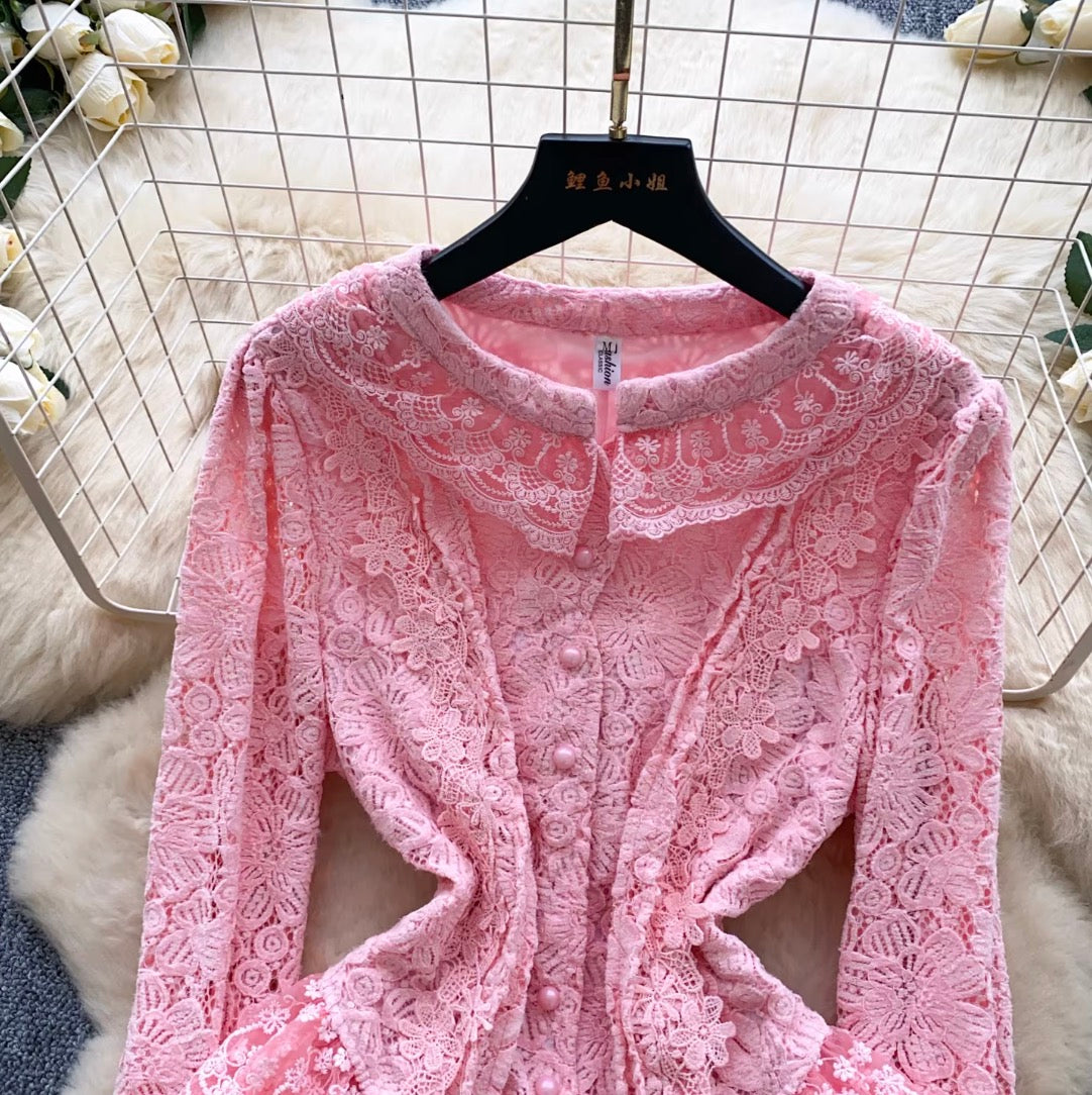Crochet Soft See-through Cardigan