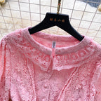 Crochet Soft See-through Cardigan