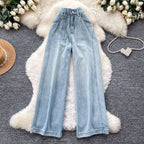 Vintage High-waist Soft Casual Jeans