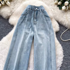 Vintage High-waist Soft Casual Jeans