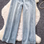 Vintage High-waist Soft Casual Jeans