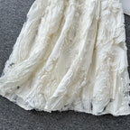 Vintage 3D Crochet Puffy Skirt