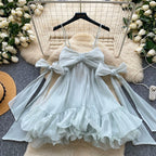 Sweetie Bow-tie Hollowed Slip Dress