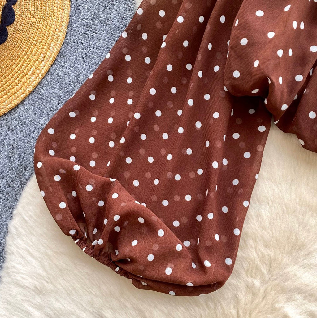 Polka Dot Print Loose-fit Top