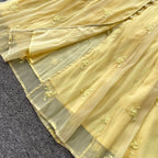 French Style Embroidered A-line Dress