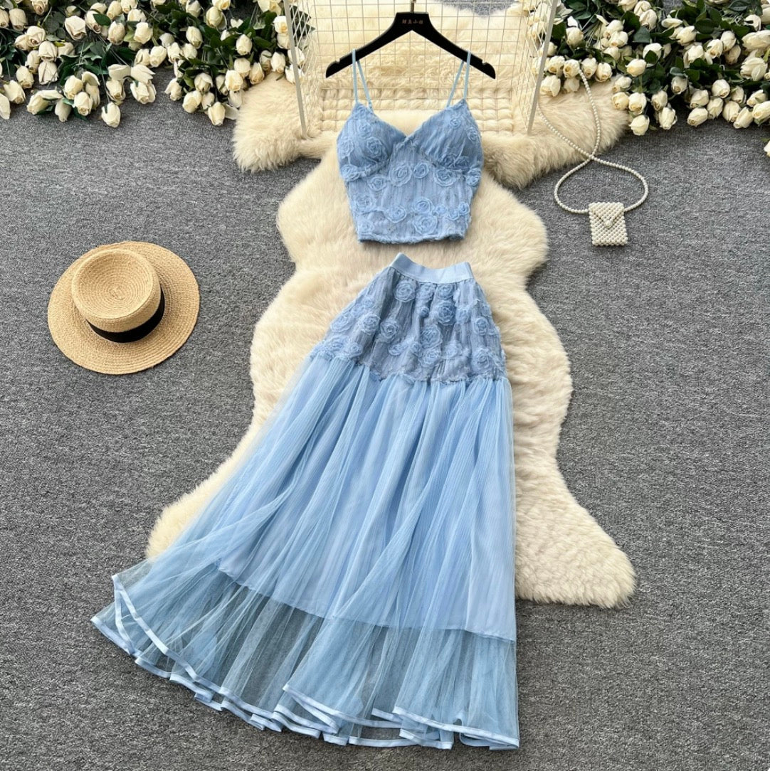 Mesh Camisole & Skirt Fairy 2Pcs