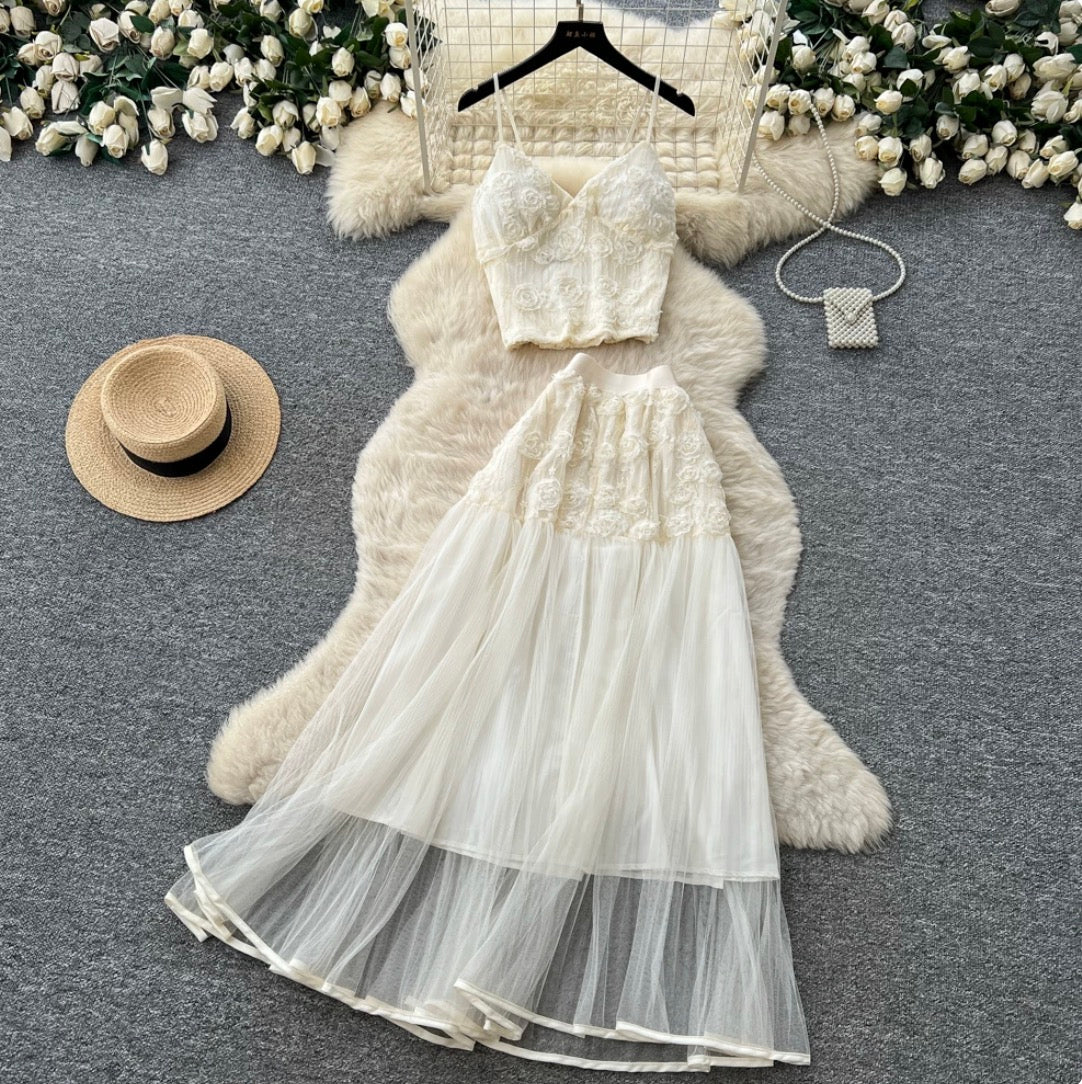 Mesh Camisole & Skirt Fairy 2Pcs