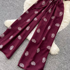 Vintage Polka Dot V-neck Jumpsuit