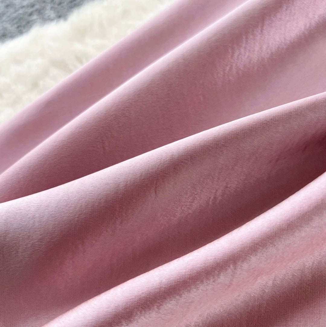 Premium Solid Color Satin Skirt