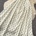 Black & White Polka Dot Slip Dress