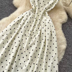 Black & White Polka Dot Slip Dress