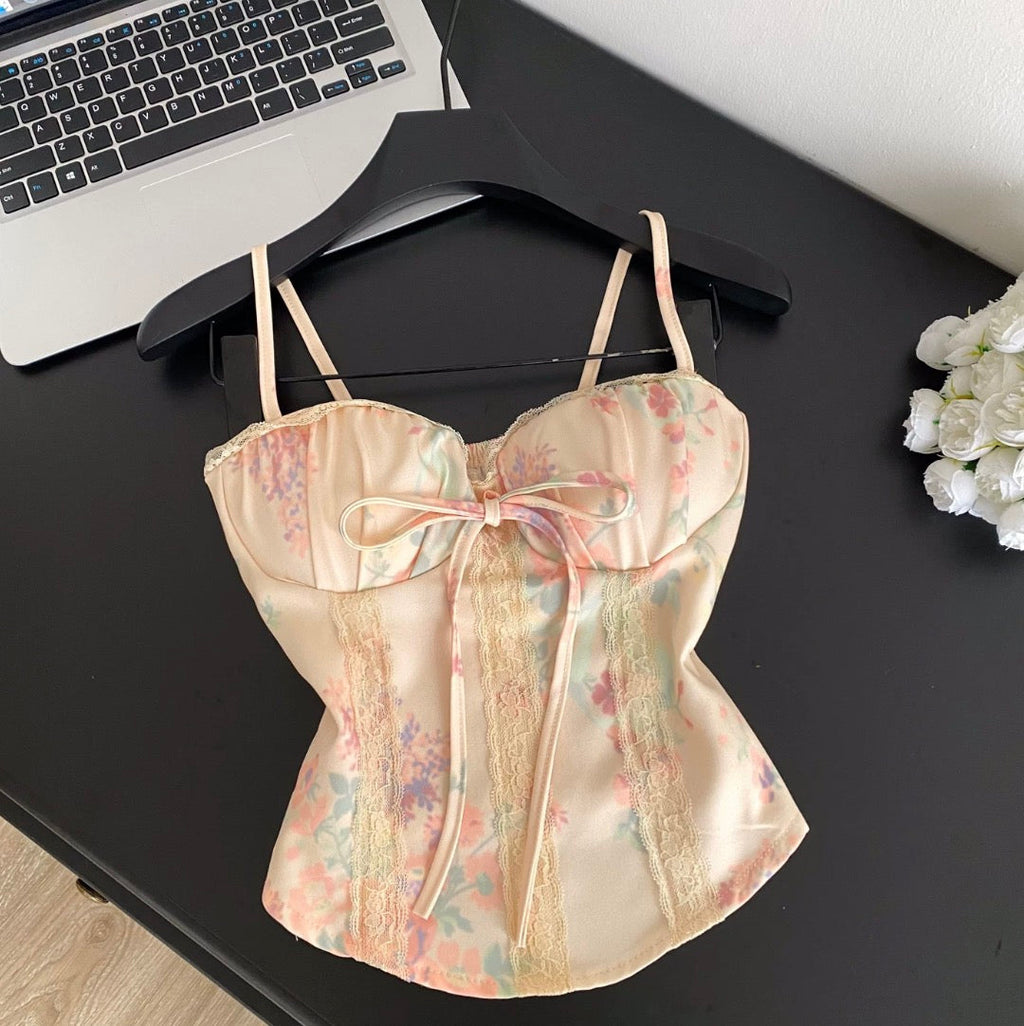 Sweetie Lace Patchwork Floral Camisole
