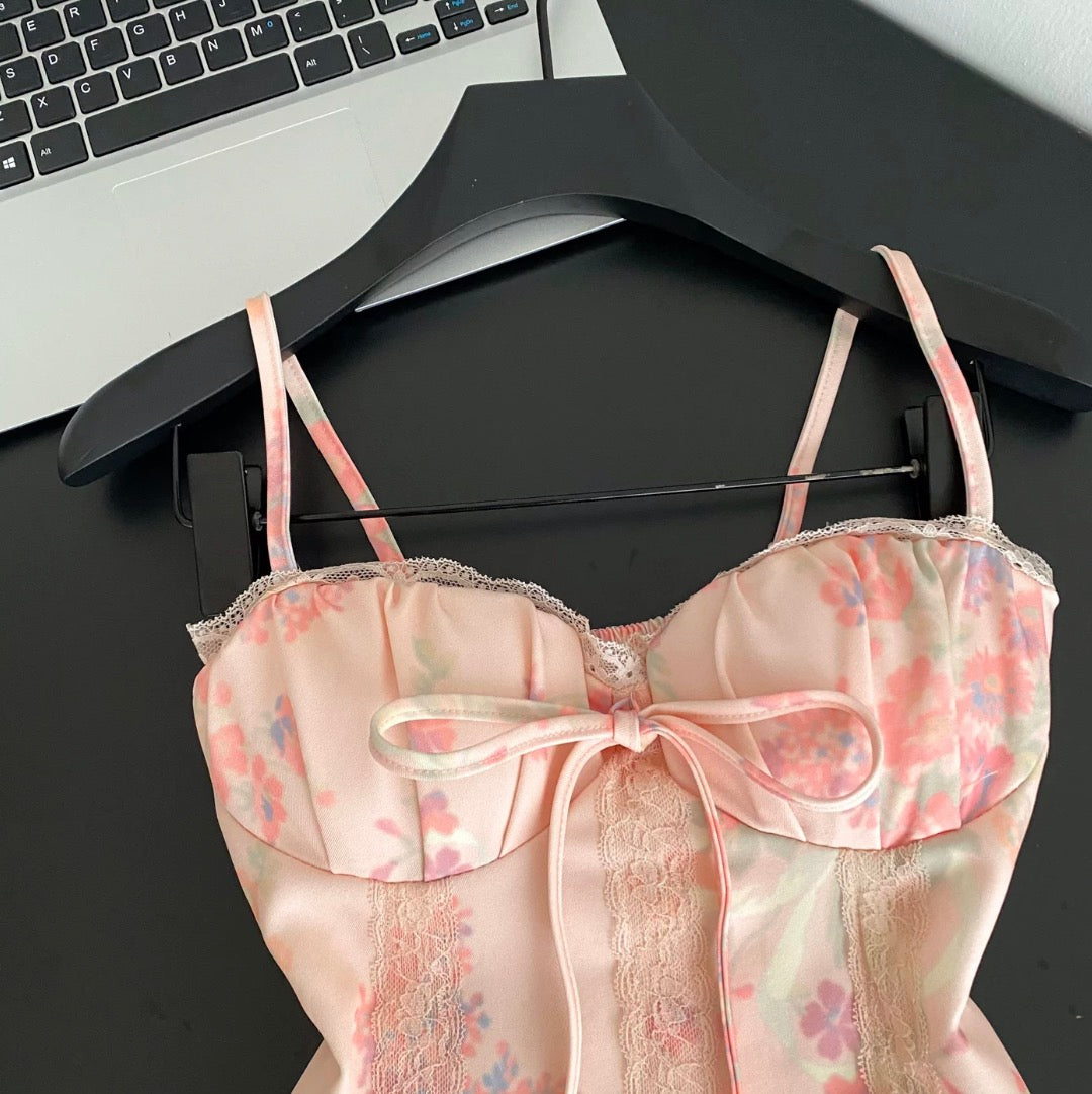 Sweetie Lace Patchwork Floral Camisole