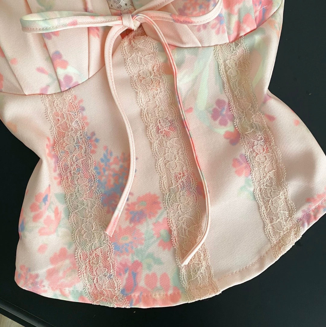 Sweetie Lace Patchwork Floral Camisole