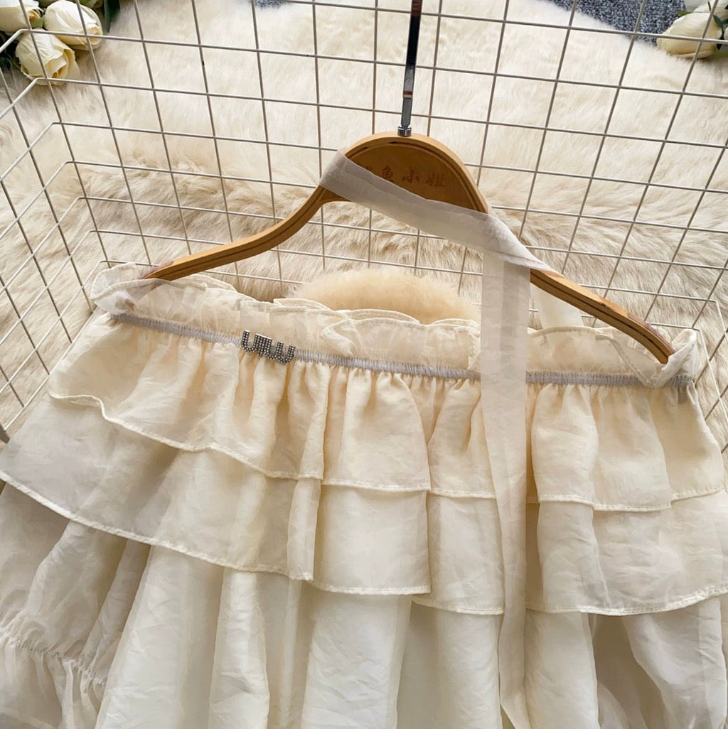 Sweetie Off-shoulder Top with Ribbon