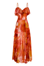Tie Dye Ruffle One Piece Swimsuit & Cover Up Skirt Set